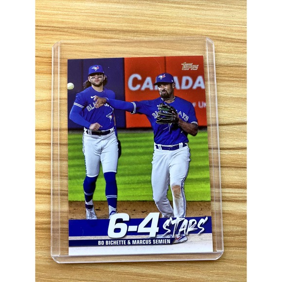 2022 Topps 6-4 Stars Black #TT1 Marcus Semien/Bo Bichette - Picture 1 of 2